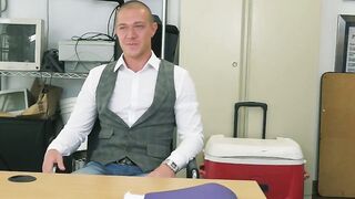 Corporate Delight Handsome Executive Blackmailed into Interracial Office Fuckfest