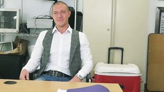 Corporate Delight Handsome Executive Blackmailed into Interracial Office Fuckfest