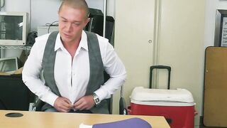 Corporate Delight Handsome Executive Blackmailed into Interracial Office Fuckfest