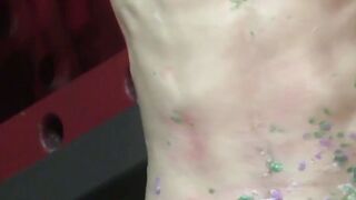 Searing Punishment Inked White Slave Suffers Scorching Hot Wax markings