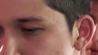 Insatiable Latino Sensation Devours Cock in Brutal Bareback Session, Demolished by Sizzling Load on His Slobbering Face