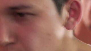Insatiable Latino Sensation Devours Cock in Brutal Bareback Session, Demolished by Sizzling Load on His Slobbering Face