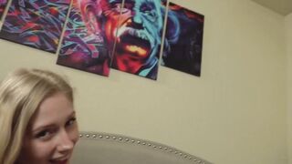Blonde teens Emma Starletto and Mazzy Grace POV fucked 3way