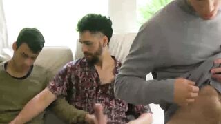 UNTHINKABLE DEBUT Blonde Latino submits to COCKCRAZY MÉNAGE À Q intercept Autumn Eyes Flips Model