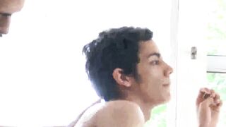 UNTHINKABLE DEBUT Blonde Latino submits to COCKCRAZY MÉNAGE À Q intercept Autumn Eyes Flips Model