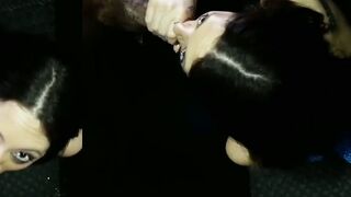 UNBELIEVABLE POV Cute Tattooed Goddess Sage Hunter Swallows Entire Gloryhole in ONE SICKING TAKE!