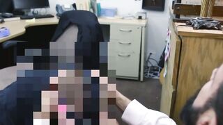 Unhappy customer given ass to fuck and a blowjob to relax