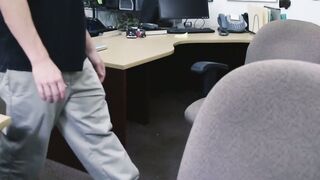 Unhappy customer given ass to fuck and a blowjob to relax
