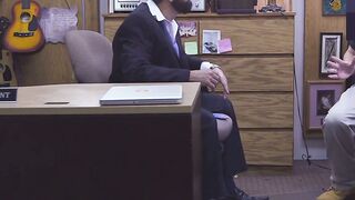 Unhappy customer given ass to fuck and a blowjob to relax