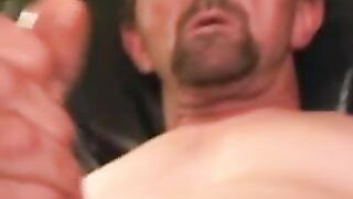 MASTURBATION DEEPthroAT! Skinny Mature Man EXPLODES in EPIC Handjob Orgasm!