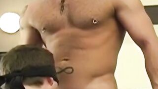 GET READY FOR THE MOST EPIC BLOWJOB OF YOUR LIFE! Blindfolded Stud Sucks Off Chiseled Hunk Manuel Deboxer!