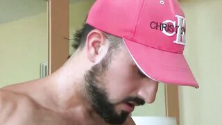 UNCUT GLORY!  Massive Cock Unleashed 8Inch Thrustacer Rides Thick Dildo After Insatiable Blowjob