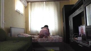 Mom changed clothes and enjoyed anal sex with her stepson.