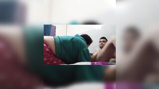 This chick blows my penis and sticks her tongue into