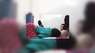 This chick blows my penis and sticks her tongue into