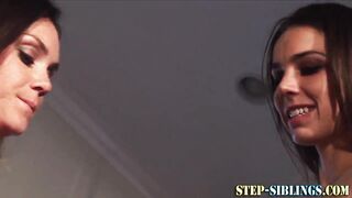 Rim Job and twat licking stepsister teens