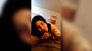 My Ex-Wife Nuggie (wearing a Hijab) getting me Ready for
