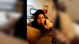 My Ex-Wife Nuggie (wearing a Hijab) getting me Ready for