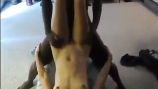HUSBAND STARTS TO TAG TEAM AMATEUR FIANCE BUT LONG COCK