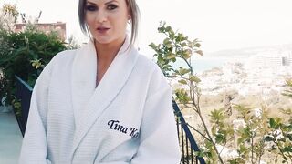 INSATIABLE DARK HAIR DESTRUCTION TINA KAY TAKES ON TWO SLAMMING COCKS IN WILD 3WAY FRENZY