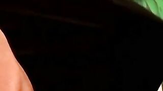 Skinny young twink jerks off his cock and cums in undies