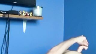 UNBELIEVABLE TWINK ACTION!!! Lewis Brown Licks His Pudding and Fcks Himself with a Massive Dildo