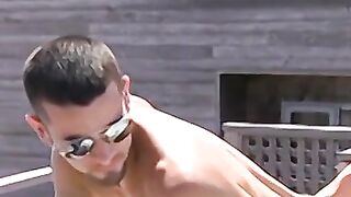 POOL SIDESWIPED! 2 Brutal Hunks Wrap Pool in Brutal Anal Action After EPIC Headjob