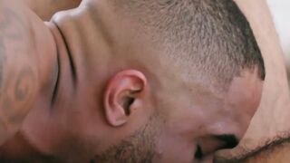 BBC MASSAGE  Ebony God Remy Cruze Wrecks Hairy White Ass