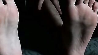 UNBELIEVABLE FOOT FETISH ACTION!  Lustful Young Cutie Gets CUMcovered Feet in Insatiable Orgy!