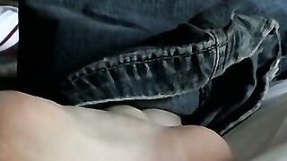 UNBELIEVABLE FOOT FETISH ACTION!  Lustful Young Cutie Gets CUMcovered Feet in Insatiable Orgy!