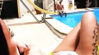STEPSISTERLY LOVE German MILF Seduces Innocent Teen  Their Hottest Pool Boy Fantasy Comes True!