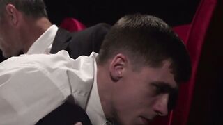 Twink Marcus Ryan GETS THE INVIGORATING CREAM PIE WHILE GETS BUTT SPAWNED BY EPIC BISHOP ANGUS!