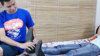 FEET GOALSenkenci! Arjo and Alexs Insatiable Footlust Leads to Bareback BANGFEST!