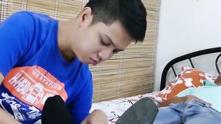 FEET GOALSenkenci! Arjo and Alexs Insatiable Footlust Leads to Bareback BANGFEST!