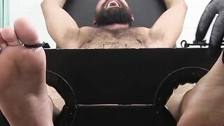 UNLEASHED BEAST Tattooed Hunk With Unbridled Fury Has His Sensitive Toes Titillated To The Brink Of Insanity!