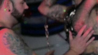 MASSIVE Inked Bearded Beast Atlas Grant GETS HIS ASS DESTROYED BY Hairy Gay God Aiden Storm