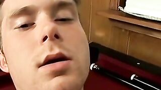 EPIC DESSERT Young Gay Amateur Billys Sizzling Cock Lands a HYDRO SPLASH of Cum on Hisfloor!