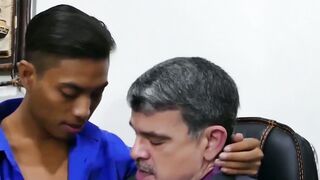 UNSATISFIED MATURE DADDY UNLEASHES ANIMALITY ON ASIAN TWINK CUTIE