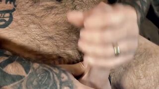 UNLEASH THE BEAST Inked Hairy Hunks GangbangaCake Bonanza!
