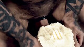 UNLEASH THE BEAST Inked Hairy Hunks GangbangaCake Bonanza!