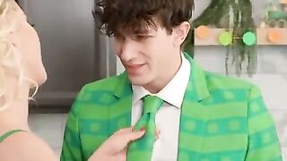 stealherstepmoms SECRET St. Paddys Day SPECIAL Naughty school boy catches lucky lady redhanded in the kitchen