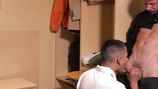 TEENaged FLESH Young Stud Salivates, Begs for Raw Glory Hole Ride from Savage Senor