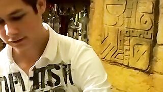 ABSOLUTE CHAOS AT THE BAR! Cristian Loses Control  Unleashes MASSIVE Cock onto Unsuspecting Customers!