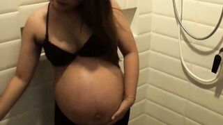 PREGNANT PAT GOES WILD Thai Amateur Sensation Sucking  Jerking Off Her European Lover!