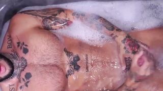 WATCH NOW MUSCULAR INKED BEAST Vikko Vigo UNLEASHES GIANT COCK FURY WHILE TRIMMED AND READY TO RIDE!