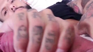 WATCH NOW MUSCULAR INKED BEAST Vikko Vigo UNLEASHES GIANT COCK FURY WHILE TRIMMED AND READY TO RIDE!
