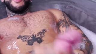 WATCH NOW MUSCULAR INKED BEAST Vikko Vigo UNLEASHES GIANT COCK FURY WHILE TRIMMED AND READY TO RIDE!
