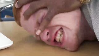 BLACK MONSTER UNLEASHED Tiny Ginger Office Slave Gets Destroyed by HUGE BLACKDick