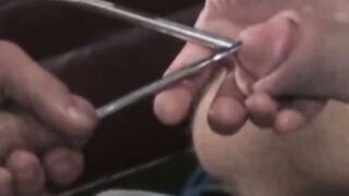 Hot Nick Piston and Ty Hudson take silvery steel sounds in their cock holes