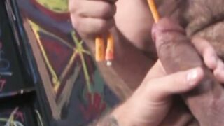 Hot Nick Piston and Ty Hudson take silvery steel sounds in their cock holes